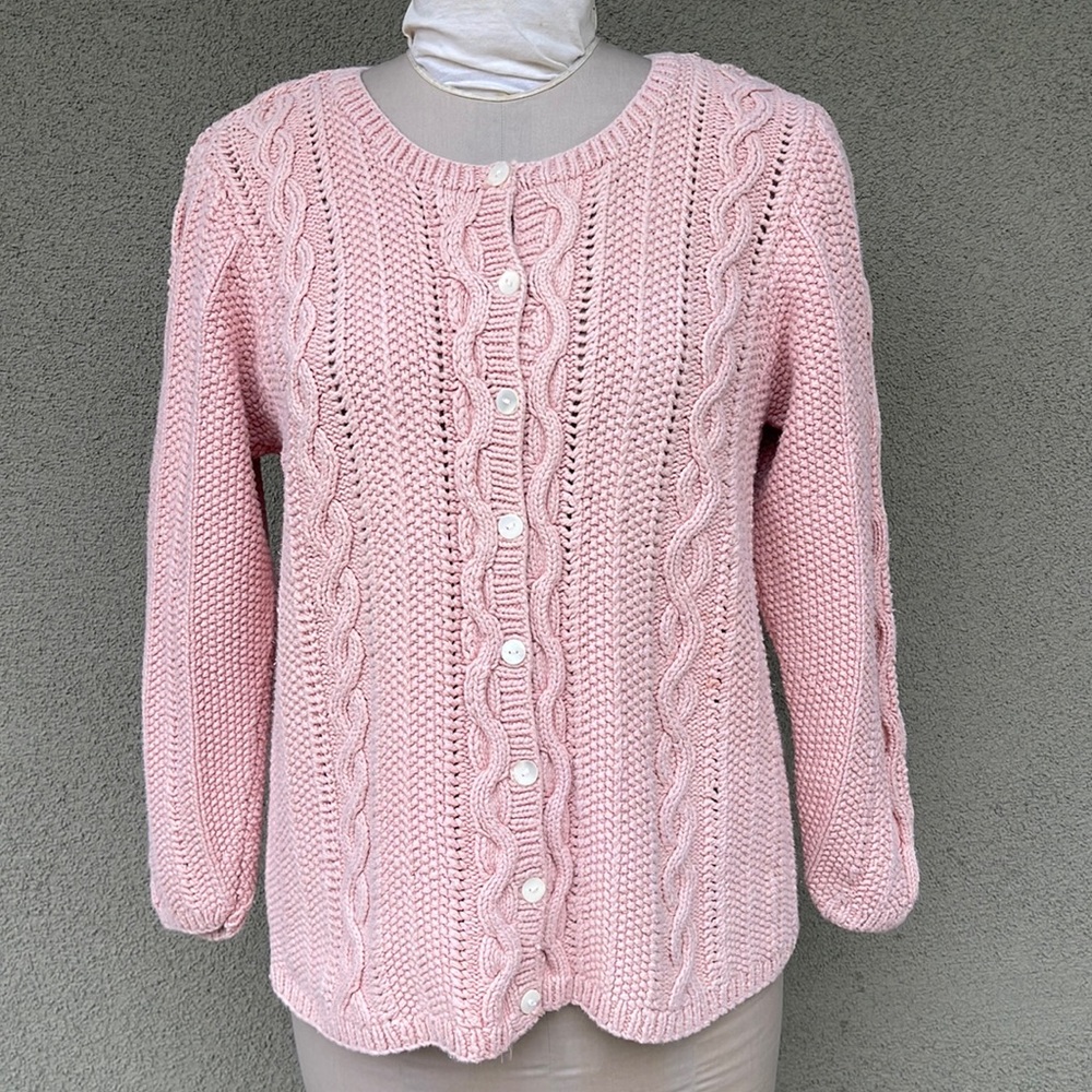 GAP vintage 90s hand knit cardigan sweater